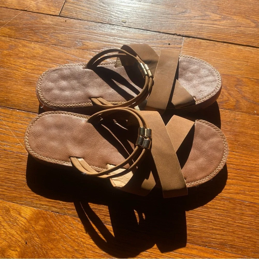 SHEIN Tan Strappy Women's Sandals